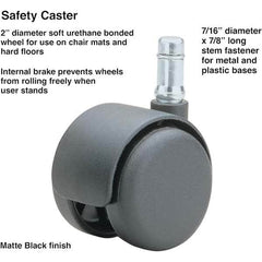 Master Caster - Cushions, Casters & Chair Accessories Type: Caster Set For Use With: Office and Home Furniture - Exact Industrial Supply