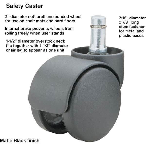 Master Caster - Cushions, Casters & Chair Accessories Type: Caster Set For Use With: Office and Home Furniture - Exact Industrial Supply