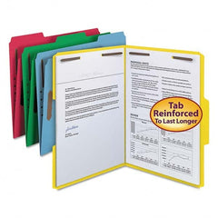 SMEAD - File Folders, Expansion Folders & Hanging Files Folder/File Type: File Folders with Top Tab Fastener Color: Multi-Color - Exact Industrial Supply