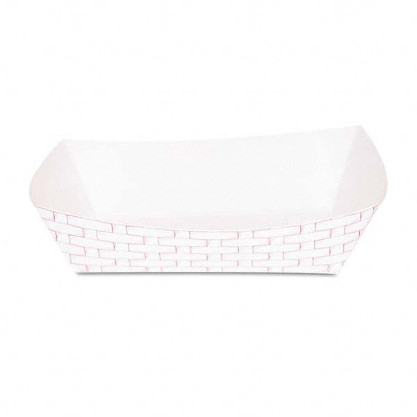 Boardwalk - Paper Food Baskets, 5lb Capacity, Red/White, 500/Carton - Exact Industrial Supply