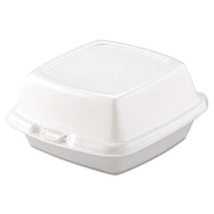 DART - Carryout Food Containers, Foam, 1-Comp, 5 7/8 x 6 x 3, White, 500/Carton - Exact Industrial Supply