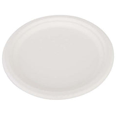 SCT - ChampWare Heavyweight Bagasse Dinnerware, Plate, 10", White, 500/Carton - Exact Industrial Supply