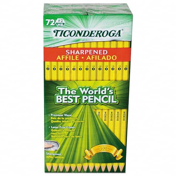 TICONDEROGA - Pens & Pencils Type: Pencil Color: Black - Exact Industrial Supply