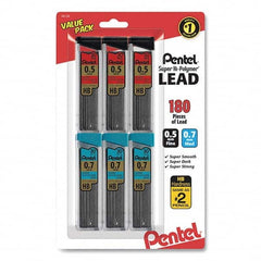 Pentel - Pens & Pencils Type: Mechanical Pencil Refill Color: Black - Exact Industrial Supply
