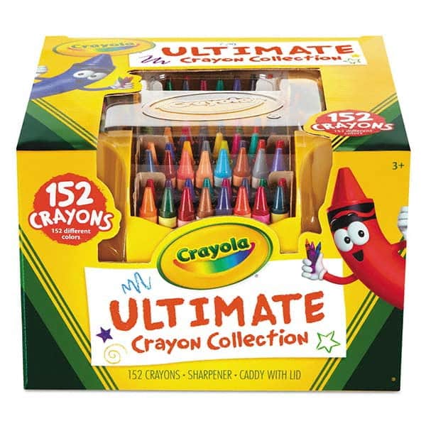 All Purpose Wax Crayon Marker: Assorted Color, Wax-Based, Standard Point