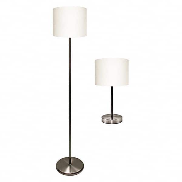 LEDU - Task Lights Fixture Type: Floor Lamp Color: Silver/White - Exact Industrial Supply