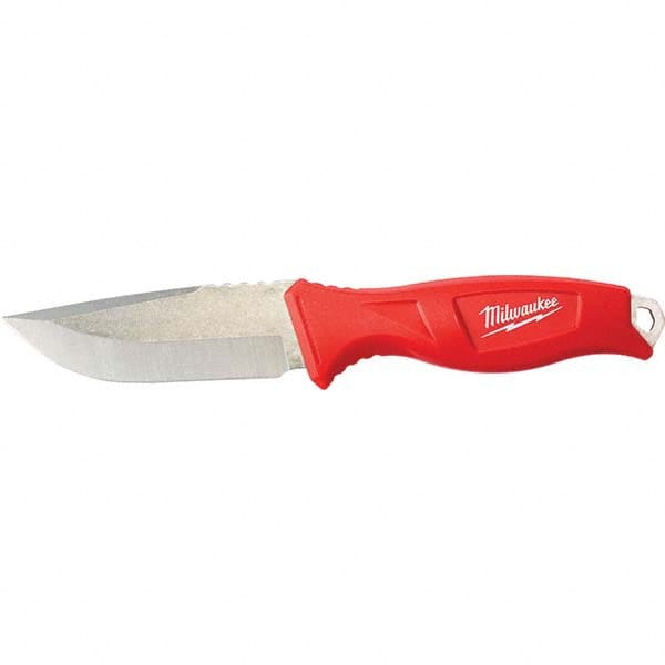 Fixed Blade Knives; Blade Type: Fixed; Blade Material: Stainless Steel; Handle Material: Glass-Filled Nylon; Handle Color: Red; Features: Full Tang; Stays Sharper Longer; Lanyard Hole; Full Tang Design; Ergonomic Handle; Durable Molded Sheath with Belt Cl