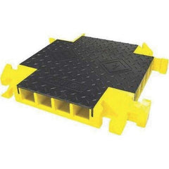 Checkers - On Floor Cable Covers Cover Material: Polyurethane Number of Channels: 4 - Exact Industrial Supply