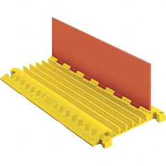 Checkers - On Floor Cable Covers Cover Material: Polyurethane Number of Channels: 5 - Exact Industrial Supply