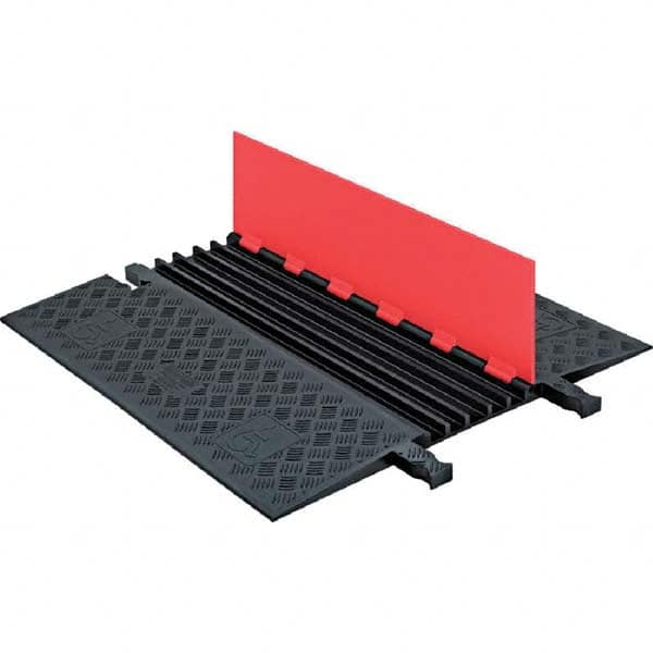 Checkers - On Floor Cable Covers Cover Material: Polyurethane Number of Channels: 5 - Exact Industrial Supply