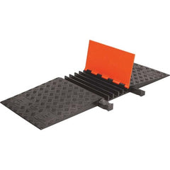 Checkers - On Floor Cable Covers Cover Material: Polyurethane Number of Channels: 5 - Exact Industrial Supply