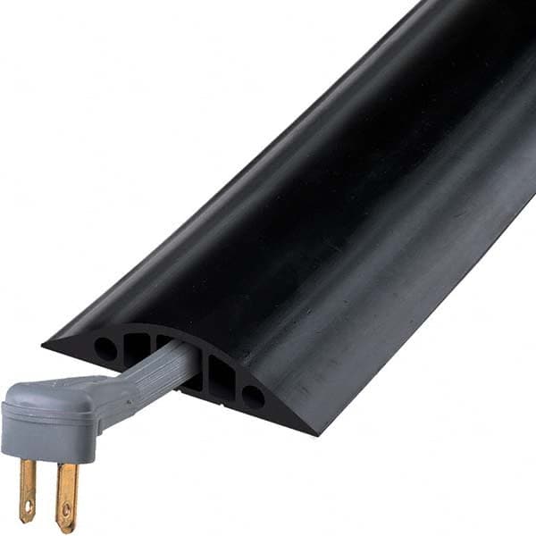 Checkers - On Floor Cable Covers Cover Material: Rubber Number of Channels: 5 - Exact Industrial Supply