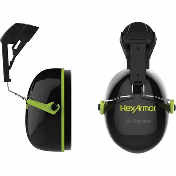 HexArmor - Earmuffs Band Position: Hard Hat Cap Mounted NRR Rating (dB) Behind the Neck: 25 - Exact Industrial Supply