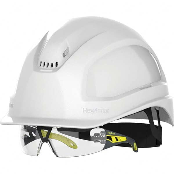 HexArmor - ANSI Type I Class C 6-Point Ratchet Short Brim Hard Hat - Exact Industrial Supply