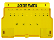 Padllock Wall Station - 15-1/2 x 22 x 1-3/4''-Unfilled; Base & Cover - Exact Industrial Supply