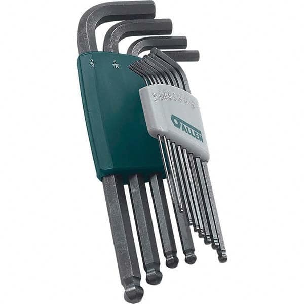 Allen - Hex Key Sets Tool Type: Ball End Handle Type: L-Key Long Arm - Exact Industrial Supply