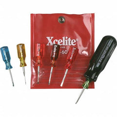 Xcelite - Screwdriver Sets Screwdriver Types Included: Slotted; Phillips Number of Pieces: 7 - Exact Industrial Supply