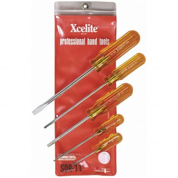 Xcelite - Screwdriver Sets Screwdriver Types Included: Slotted Number of Pieces: 5 - Exact Industrial Supply