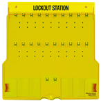 Padllock Wall Station - 22 x 22 x 1-3/4''-Unfilled; Base & Cover - Exact Industrial Supply