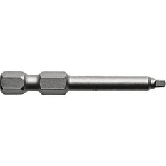 Apex - Power & Impact Screwdriver Bits & Holders; Bit Type: Square Recess ; Hex Size (Inch): 1/4 ; Phillips Size: #3 ; Overall Length Range: 1" - Exact Industrial Supply