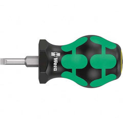 Wera - Slotted Screwdrivers Tool Type: Stubby Overall Length Range: 3" - 6.9" - Exact Industrial Supply