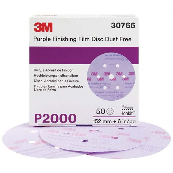 3M - Hook & Loop Discs Abrasive Type: Film Disc Disc Diameter (Inch): 6 - Exact Industrial Supply