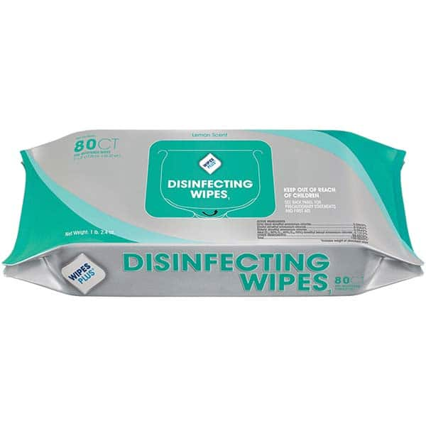 Tri-Chem - Pack of (12), 80 ct, 7 x 8 Disinfecting Wipes - Exact Industrial Supply