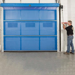 Goff's Enterprises - Dock Strip Doors/Curtains Type: Roll Up Door Door Width (Feet): 12 - Exact Industrial Supply