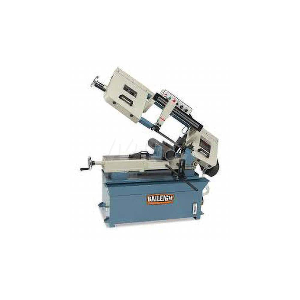 Horizontal Bandsaw: 8.85 x 13.5 x 8.85 x 6.5″ Rectangular, Belt Drive 1 Phase, Coolant System