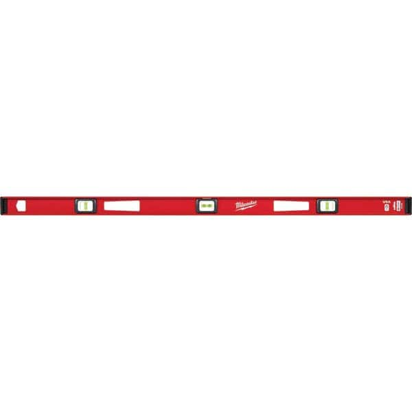 Milwaukee Tool - Box Beam, I-Beam & Torpedo Levels Level Type: I-Beam Number of Vials: 3 - Exact Industrial Supply