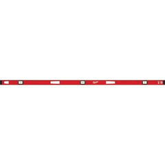 Milwaukee Tool - Box Beam, I-Beam & Torpedo Levels Level Type: I-Beam Number of Vials: 3 - Exact Industrial Supply