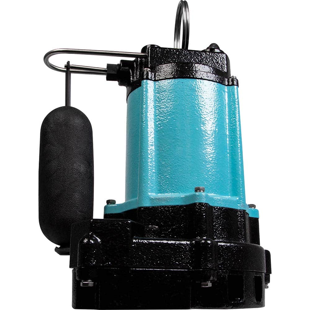 Diaphragm Sewage & Effluent Pump: Integral Diaphragm, 1/2 hp, 9A, 115V 1-1/2″ Outlet, Cast Iron Housing