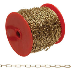Campbell - Weldless Chain Type: Sash Chain Load Capacity (Lb.): 5.000 - Exact Industrial Supply