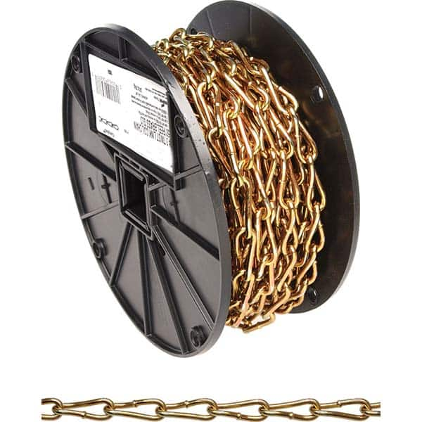 Campbell - Weldless Chain Type: Twist Link Coil Chain Load Capacity (Lb.): 240.000 - Exact Industrial Supply