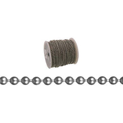Weldless Chain; Load Capacity (Lb. - 3 Decimals): 11.000; Type: Ball Chain; Chain Diameter (Decimal Inch): 0.1420; Load Capacity (Lb.): 11.000