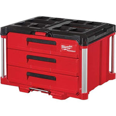 Milwaukee Tool - 3 Drawer 3 Compartment Tool Box - Exact Industrial Supply