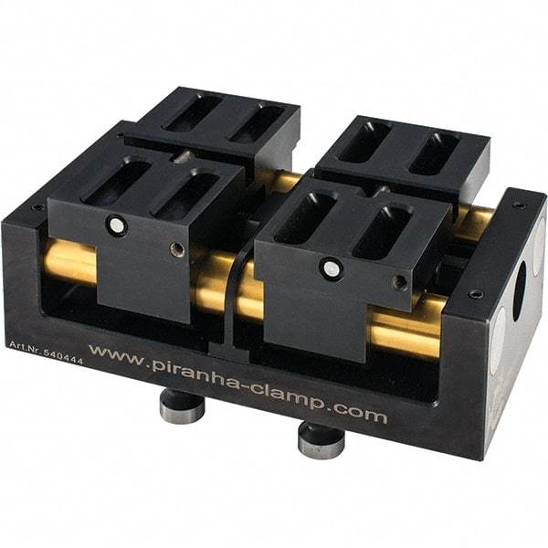 Piranha Clamp - Vise Jaw Sets Jaw Width (mm): 50.00 Set Type: Standard - Exact Industrial Supply