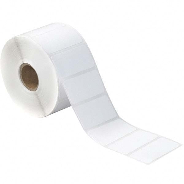Value Collection - Pack of 12 Rolls, 1,310 Labels per Roll, 2" x 1" White Paper Thermal Labels - Exact Industrial Supply