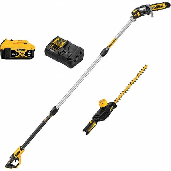 DeWALT - Edgers, Trimmers & Cutters Type: Hedge Trimmer; Pole Saw Kit Power Type: Battery - Exact Industrial Supply