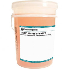 Master Fluid Solutions - TRIM MicroSol 692XT 5 Gal Pail Cutting, Drilling, Sawing, Grinding, Tapping & Turning Fluid - Exact Industrial Supply