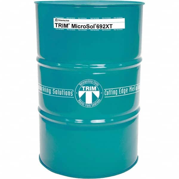 Master Fluid Solutions - TRIM MicroSol 692XT 54 Gal Drum Cutting, Drilling, Sawing, Grinding, Tapping & Turning Fluid - Exact Industrial Supply