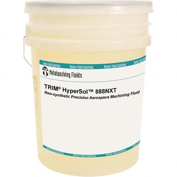 Master Fluid Solutions - TRIM HyperSol 888NXT 5 Gal Pail Cutting, Drilling, Sawing, Grinding, Tapping & Turning Fluid - Exact Industrial Supply