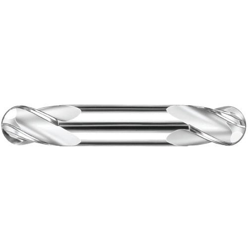 3/16″ Dia. × 3/16″ Shank × 3/8″ DOC × 2″ OAL, Carbide AlTiN, Spiral , 4 Flute, 30° Helix, Ballnose End Mill - Exact Industrial Supply