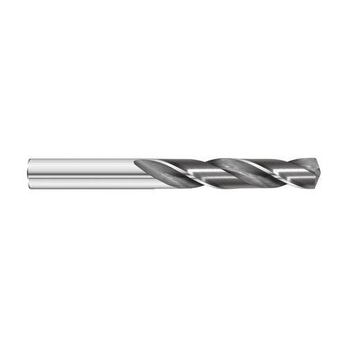 #43 Dia. × 0.089″ Shank × 1″ Flute Length × 2″ OAL, 7xD, 135°, Uncoated, 2xD Flute, External Coolant, Round Solid Carbide Drill - Exact Industrial Supply