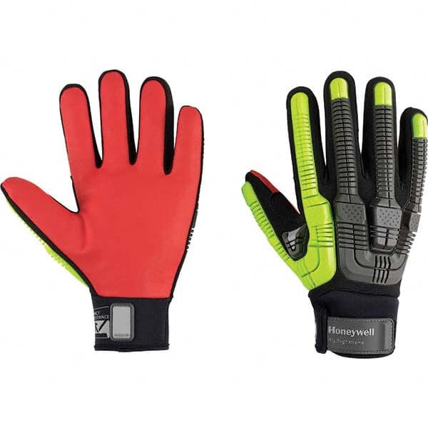 Honeywell - Size L (9), ANSI Cut Lvl A6, Abrasion Lvl 4, Rubber Coated Cut Resistant Gloves - Exact Industrial Supply