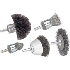 WALTER Surface Technologies - End Brushes Brush Diameter (Inch): 3/4 Fill Material: Steel - Exact Industrial Supply