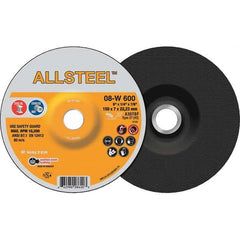 WALTER Surface Technologies - Depressed-Center Wheels Wheel Diameter (Inch): 6 Wheel Thickness (Inch): 1/4 - Exact Industrial Supply