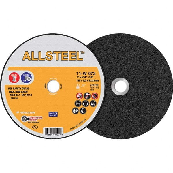 WALTER Surface Technologies - Cutoff Wheels Tool Compatibility: Angle Grinders Wheel Diameter (Inch): 4-1/2 - Exact Industrial Supply