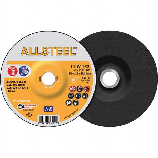 WALTER Surface Technologies - Cutoff Wheels Tool Compatibility: Angle Grinders Wheel Diameter (Inch): 7 - Exact Industrial Supply