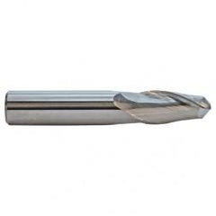 7/16 TuffCut GP Standard Length 2 Fl Ball Nose TiN Coated Center Cutting End Mill - Exact Industrial Supply